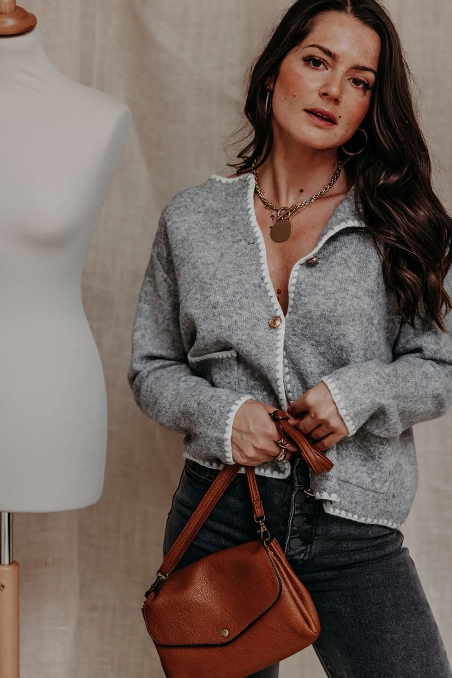 Gilet ALIX-mlle Cabestan Cheap